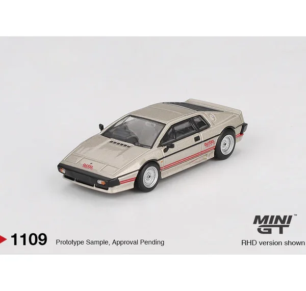 Mini GT 1:64 Lotus Esprit Turbo Metallic Silver, Box Version