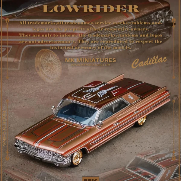 MK Miniatures 1:64 Cadillac Seville, Brown. HEC Guangzhou 2025 Exclusive