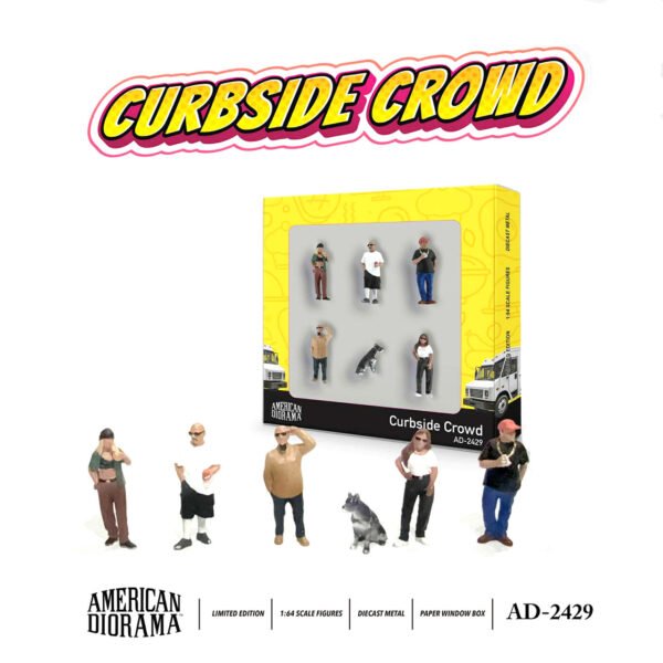 American Diorama 1:64 Curbside Crowd Figure Set