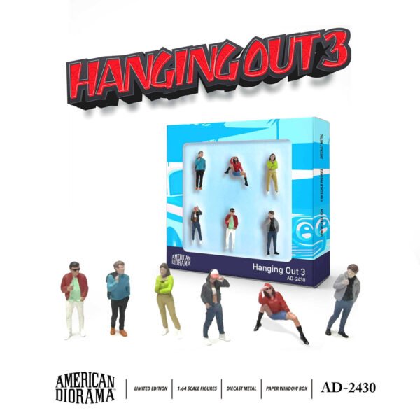 American Diorama 1:64 Hanging Out 3 Figure Set