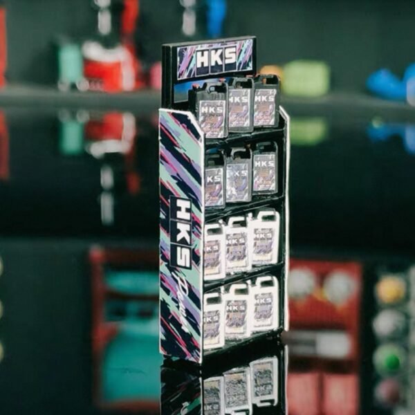 Diorama Accessory 1:64 HKS Oil Shelves - Black