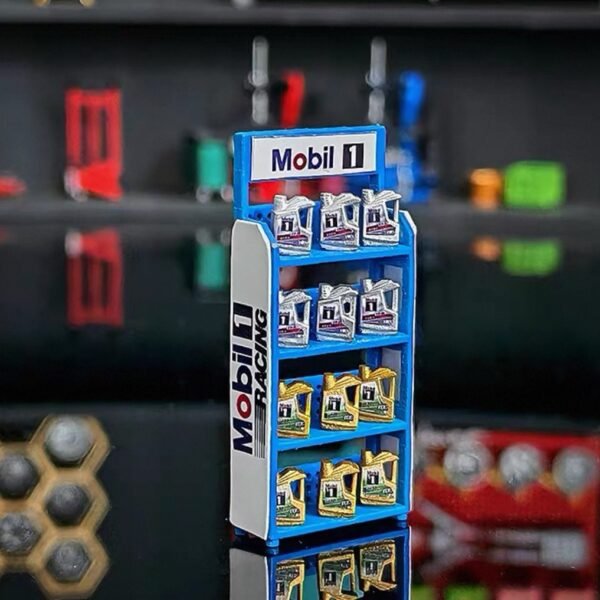Diorama Accessory 1:64 Mobil1 Oil Shelves