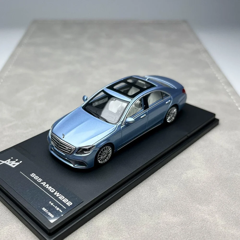 King Model Mercedes S65 AMG W222 – Modellino Scala 1/64, Pressofuso Nero, Da Collezione