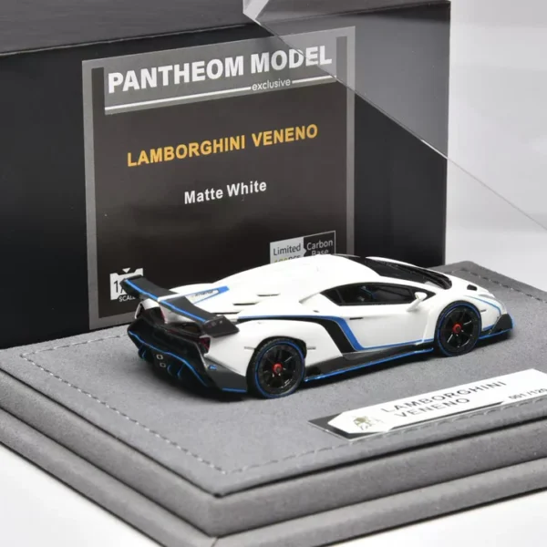 Pantheom Model 1:64 Lamborghini Veneno Matte White - Resin