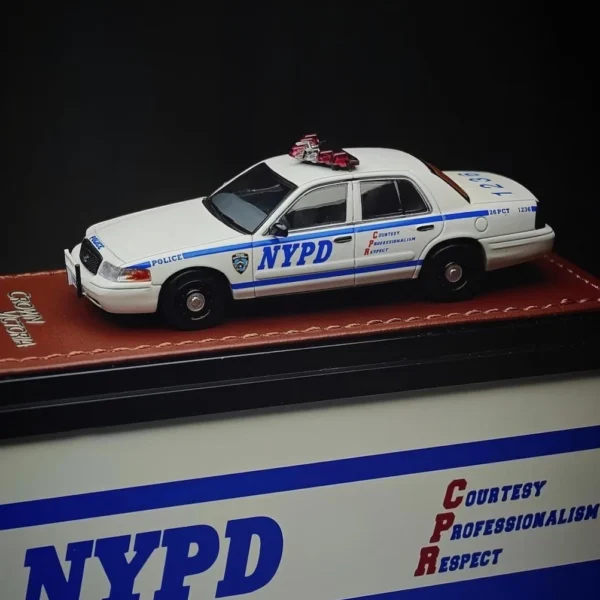 MK Miniatures 1:64 Crown Victoria NYPD. HEC Guangzhou 2025 Exclusive