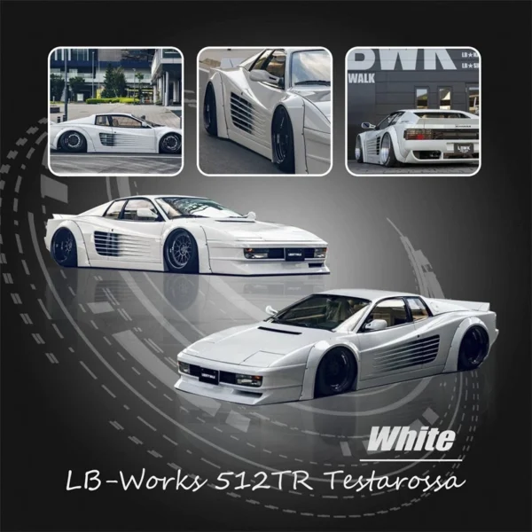 Star Model 1:64 LBWK LB-Works 512TR Testarossa - white