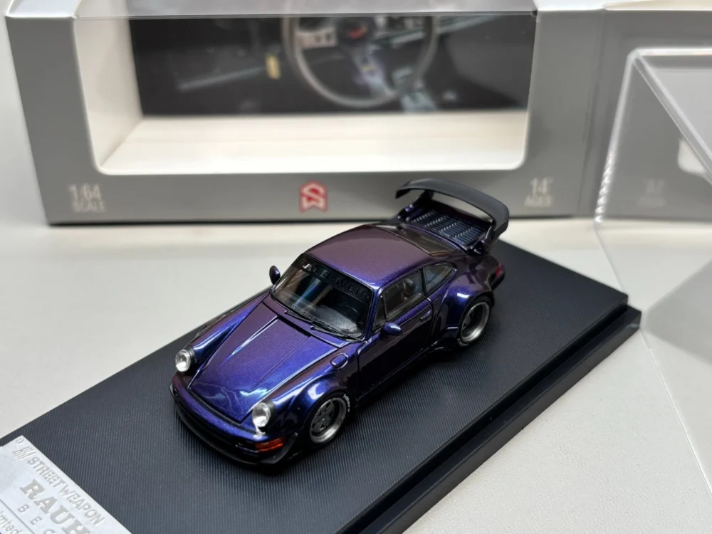 Street Weapon 1:64 Porsche RWB 964 Purple - Pablos Diecast Garage