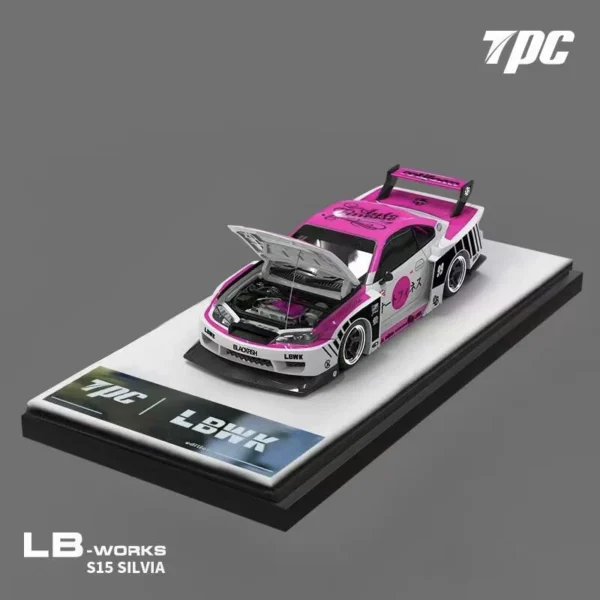 TPC 1:64 LB-Super Silhouette SILVIA S15 Pink White