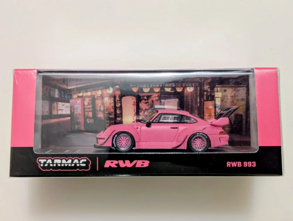 RWB 993 (マットピンク) ターマックワークス1/64 Tarmac Works 1:64 Porsche RWB 993 Manila Auto Salon PDX Matte Pink