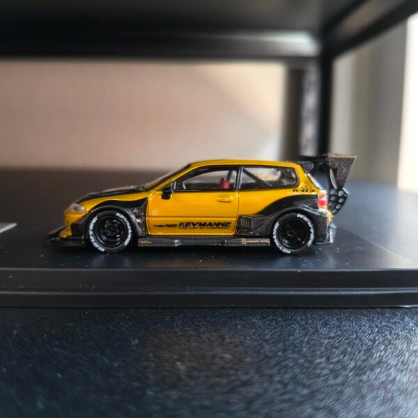 DCM 1:64 Gold CIVIC Kevmannz GT EG6 Long Spoiler Packaging Error Read Desc