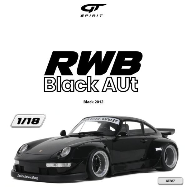 (Pre-Order) GT Spirit 1:18 RWB BLACK AUT BLACK 2012