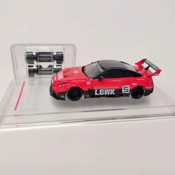CM Model 1:64 LBWK Silhouette WORKS GT NISSAN 35GT-RR, Red