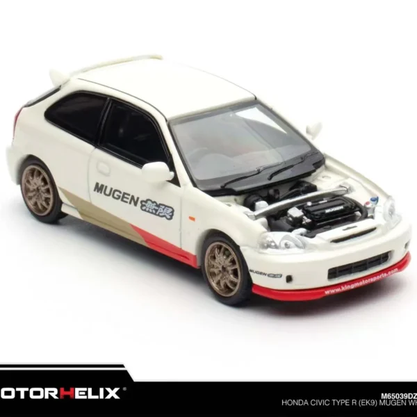 MotorHelix x MY64 1:64 Honda Civic Type R (EK9) Mugen White TMCS 2025 Malaysia Exclusive M65039DZ