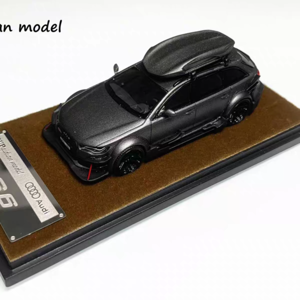 SUP Qidian Model 1:64 Resin AUDI RS6 Charcoal Grey