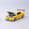 Focal Horizon 1:64 Nissan Skyline GT-R R34 Z-Tune Carbon-Hood Yellow