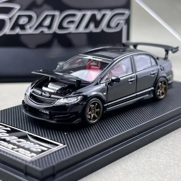 Micro Turbo 1:64 Honda Civic FD2 JS Racing Black