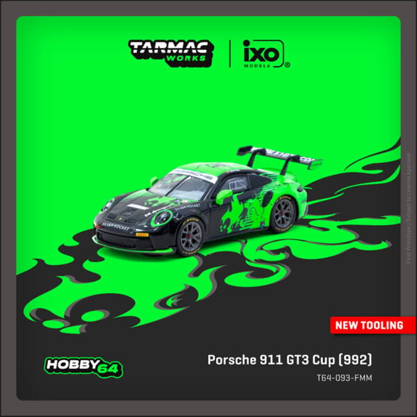 Tarmac Works 1:64 Porsche 911 GT3 Cup (992) Fire Monkey Motorsport  IXO Models Hobby64