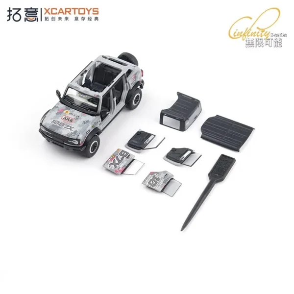 Xcartoys x PopRace 1:64 Bronco Gen.6 - Gray 1087x Livery