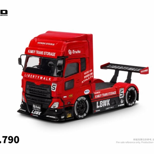 (Pre-Order)  GCD x LBWK 1/64 Super Silhouette Red/Black Quon Truck Head