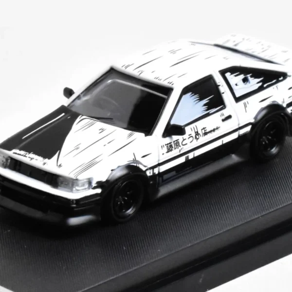 Street Warrior SW 1:64 White JDM AE86 Trueno Fujiwara Tofu Widebody