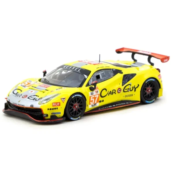 Tarmac Works 1:64 Ferrari 488 GTE 24h Le Mans 2023 Yellow Car Guy