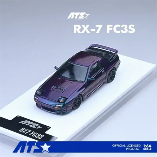 ATS 1:64 RX-7 Mk2 FC3S Magic Purple Diecast Model Car