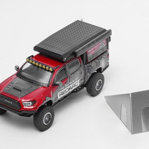 GCD 1:64 Toyota Tacoma Camper Red Grey