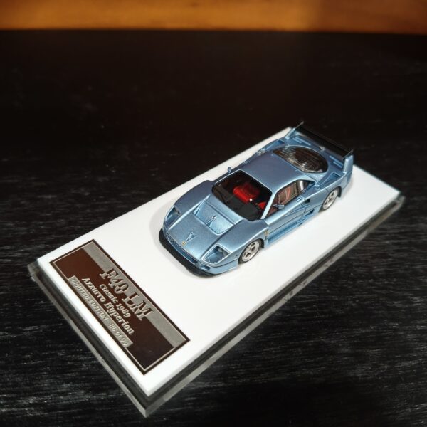 M64X 1:64 Resin FERRARI F40 LM Azzurro Hyperion Ice Blue