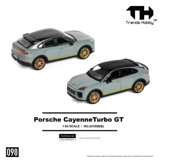 Trends Hobby 1:64 Porsche Cayenne Turbo GT Grey