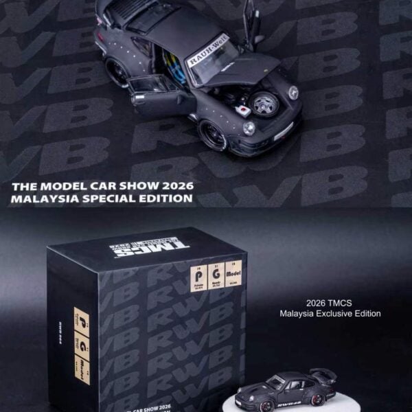 PGM 1:64 2026 TMCS Malaysia  Expo Exclusive RWB 964 Black