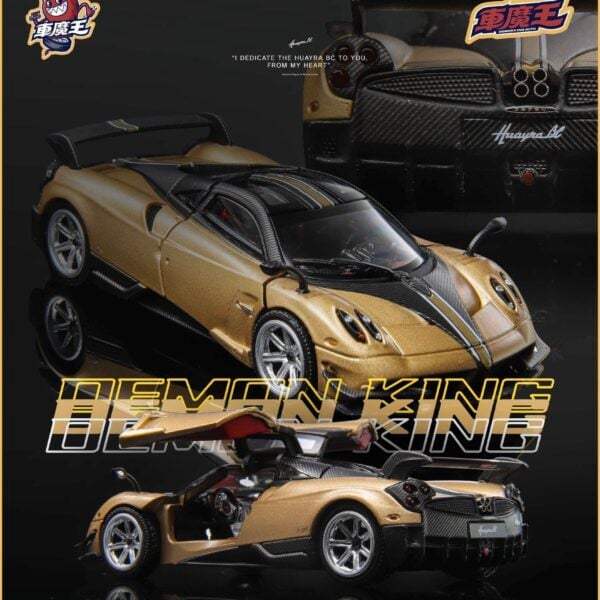 DEMON KING AUTO 1:64 Pagani Huayra Gold Hobby Expo China 2026 Beijing HEC Exclusive