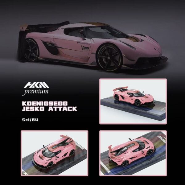 HKM Premium 1:64 Koenigsegg Jesko Attack Pink
