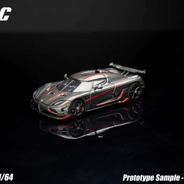 TPC 1:64 Agera RS Carbon Fiber Red Stripe