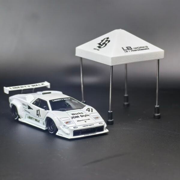 3D Printed 1:64 Tents LBWK White