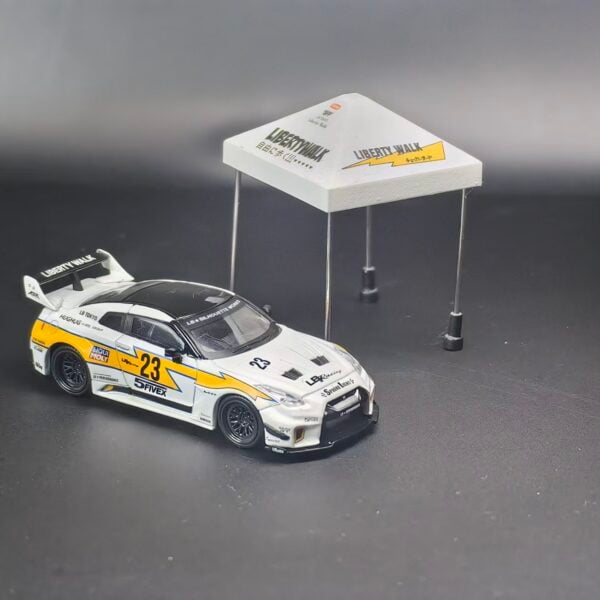 3D Printed 1:64 Tents LBWK White and Yellow