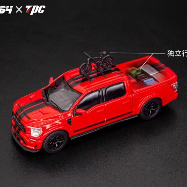 Fine Works x TPC 1:64 F150 Red Black Stripes