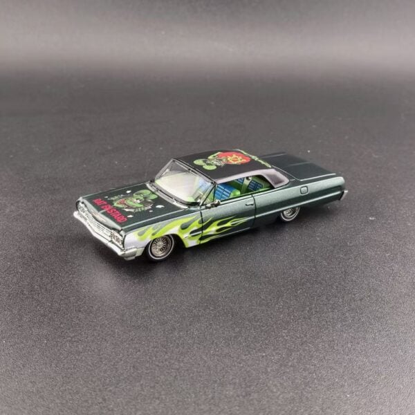 Fine Works 1:64 Impala Lowrider Emerald Green Rat Fink Livery