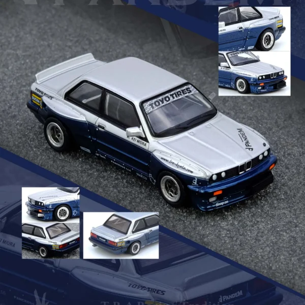 Inno64 1:64 PANDEM E30 M3 Silver/Blue