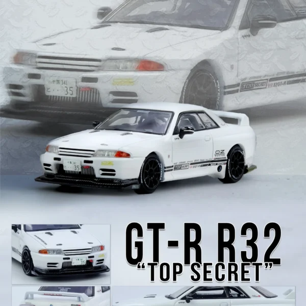Inno64 1:64 TOP SECRET VR32 GT-R White