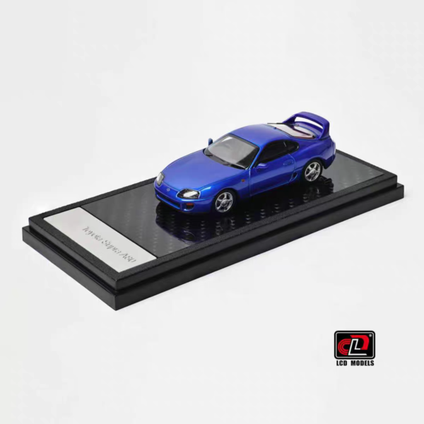 LCD 1:64 Supra 4th Generation Mk4 A80 Blue- Opening Hood