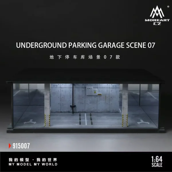 MoreArt 1:64 Underground Parking Garage Scene 07