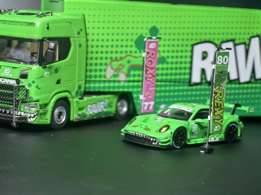 Rexy Roxy Car 3D Printed 1:64 Rexy Roxy Flags, Set of 4 - Pablos Diecast Garage