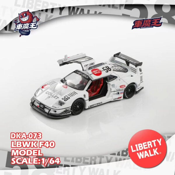 Demon King Auto 1:64 F40 White