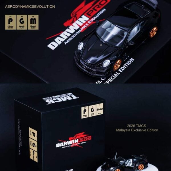 PGM 1:64 2026 TMCS Malaysia  Expo Exclusive 992 DarwinPro Aerodymanics Evolutions. - Gloss Black