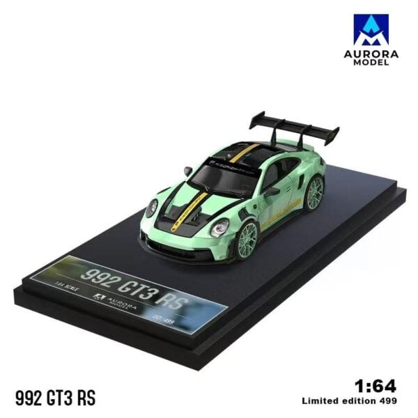 Aurora Model 1:64 Porsche 992 GT3 RS Mint Green