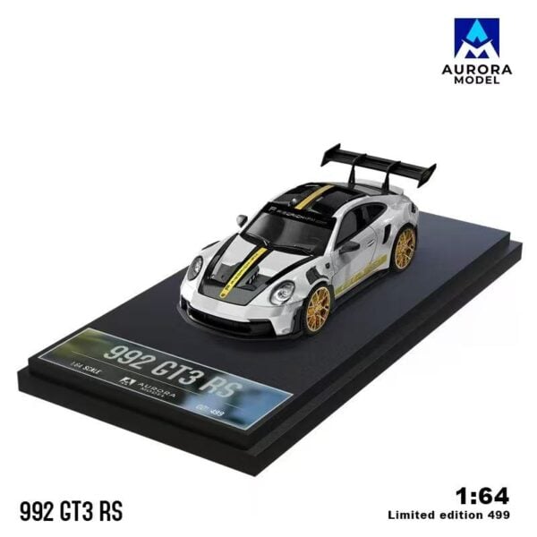 Aurora Model 1:64 Porsche 992 GT3 RS Platinum