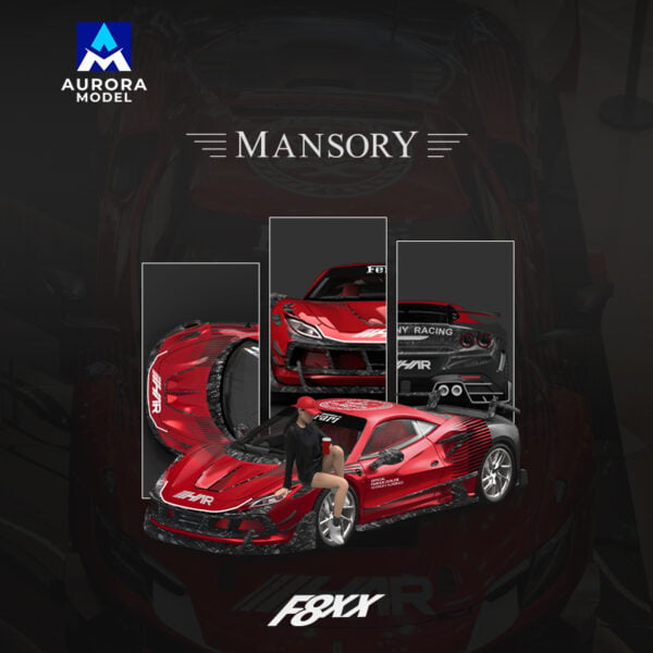 Aurora Model AM 1:64 Mansory Modified F8XX HAR Livery. No figure.
