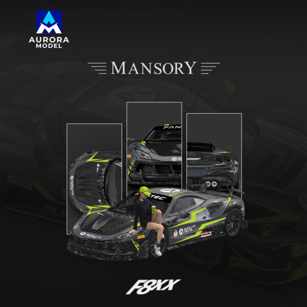Aurora Model AM 1:64 Mansory Modified F8XX Absolute Racing Livery, No Figure