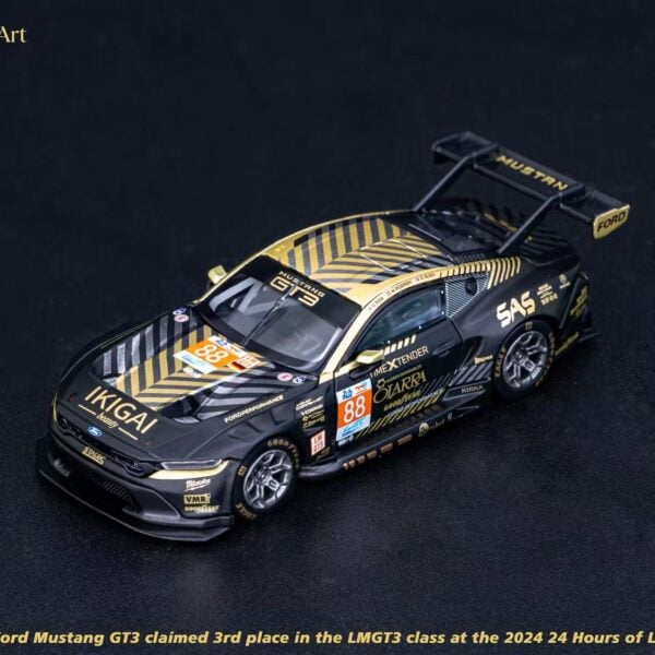 Elowen Art EA  1:64 Ford Mustang GT3 Le Mans 24hour Black Gold No.88