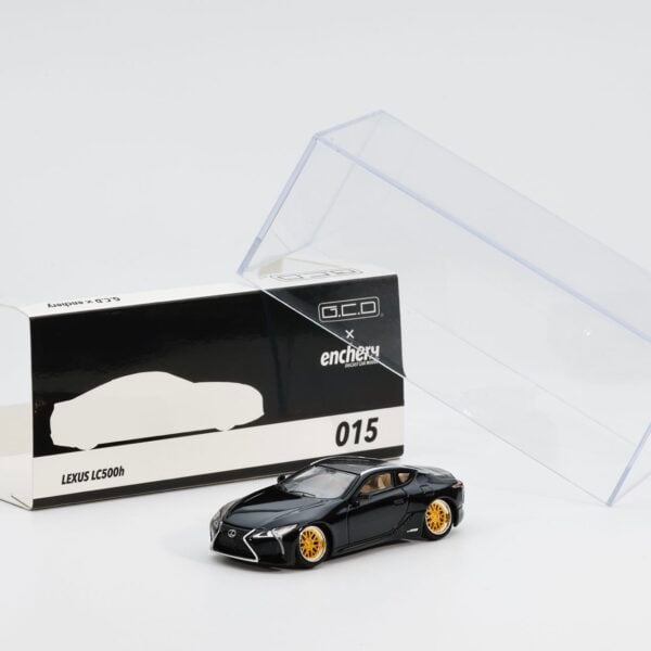 GCD x Enchery 1:64 Lexus LC500 Lowride Glossy Black